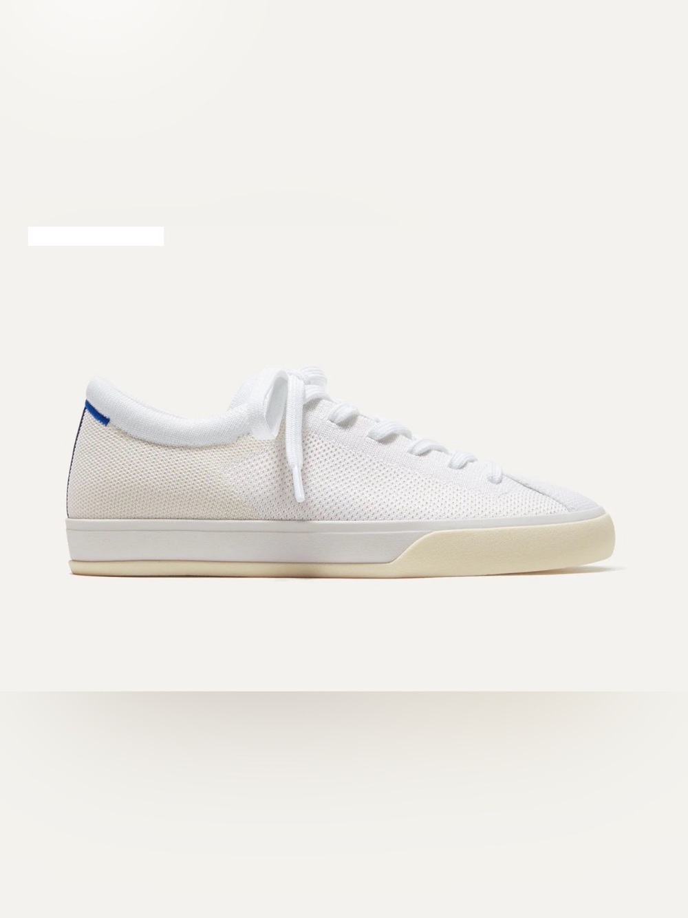 Rothys Womens White Knit Low-Top Lace Sneaker Size 9 Women 7.5 Men comfort